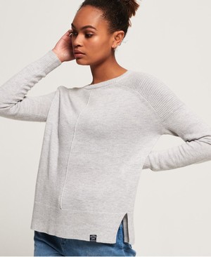 Superdry Bria Raglan Knit Női Kötöttáru Szürke | QMOCS0157